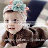 3 Colors Baby Hair Accessories Shinny Flower Elastic Headband With Jewelry MY-CA0002 thumbnail-6