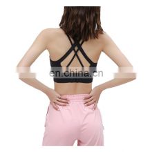 Customized Plus Size New Female Sexy Straps Sports Gym Wear Workout Fitness Athletic Jogger Clothing Yoga Bra For Women