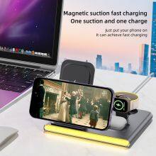 2024 Sublimation Portable Foldable Phone Universal Charging Station Fast 3 In 1 Wireless Charger For Iphone Smartphone thumbnail-6