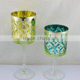 Custom Tall Goblet Candle Holder Set for Home Table Wedding Table Hotel Table