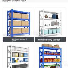 Heavy Duty Industrial Cold Rolled Steel Shelf With Adjustable Height and 500kg Load Capacity for Warehouse & Garage Storage thumbnail-3