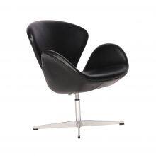 Replica Swan Chair – Single Seater – Black thumbnail-2