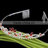 High Quality Handmade Bridal Crystal Crown For Pageant Crystal Crowns With Hair Accessories thumbnail-4