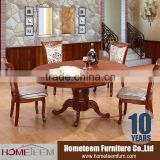 2015 hot sales antique extension wood round table