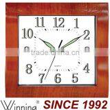 2014 Wooden Color Plastic Material Vintage Wall Clock