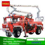 Decool bricks 3323 Exploiter 1036Pcs Fire engine model bricks toys Building bricks Blocks Toys