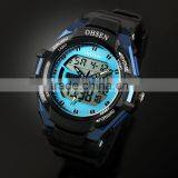 Hot Sell Men's Rubber Strap Black Analog Digital Silicone Sport Boy's Watch WS080/081 thumbnail-3