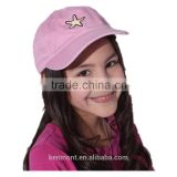 Kids 3d embroidery Star printed pattern baseball caps factory supply