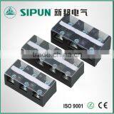 3 Position 200A 600V Barrier Dual Row Terminal Block