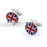 National Flag Cufflinks 925 Sterling Sliver Custom Studs Enamel Cufflinks thumbnail-5