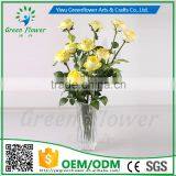 2016 Wholesale 12 PCS 8 Color Latex Artificial PU Flowers Rose Bouquet Wedding Bridal Decor Display Christmas Real Touch Flower thumbnail-5