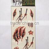 realistic wound temporary tattoo sticker