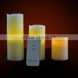 Remote Control Pillar Wax LED Candle Light