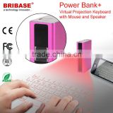 Professional Factory Slim Wireless Bluetooth Connection Virtual Laser Projection Keyboard with Power Bank                        
                                                Quality Choice