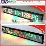 electronic multi color led moving displ,indoor full color/three color led car message sign board,led running message display sig