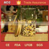 Clear Honey High Borosilicate Environmental Glass Jar With Wooden Lid Supplier's Choice thumbnail-4