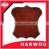 Antique Nut-brown MDF Plaque With Metal Holder, Made in China