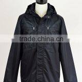 Outdoor Sportswear Black Mens Jacket With Fur Hoodies thumbnail-1