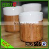 2015 NEW Design Ceramic Coffee Cup Hot Selling Wholesale Ceramic Mugs Bamboo Base Ceramic Coffee Cup thumbnail-2