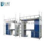 Bunk Bed With Desk and Wardrobe School Students Metal Bed for School thumbnail-3