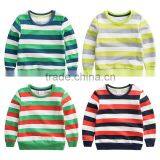 China Wholesale Unique Colorful Stripe Non Hooded Sweatshirt Kids Child Clothes thumbnail-1