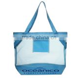 Colorful Polyester And PVC Beach Tote Bags