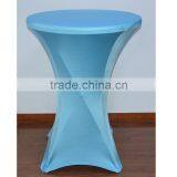 Light Blue Spandex Cocktail Table Cover/cloth for Bar thumbnail-1