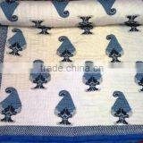 King Size Cotton Block Print Bedding Quilt Table Cover Duvet Cover thumbnail-5