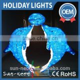 Christmas Led Light 2016 Acrylic Dolphin Led Sculpture Figurine