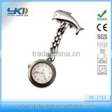 Hot selling king quartz nurse watch with stainless steel case back