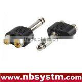 6.35mm Mono Plug Right Angle With Spring