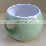 Creative Fancy Peculiar Football Shape Red Yellow Orange Blue and Green Ceramic Coffee Mug thumbnail-4