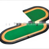 casino poker table top with luxury inartificial wood armrest