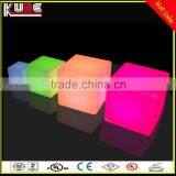 40cm Polythylene Led Cube for Wedding Decoration, Battery Powered Led Cube Chair