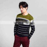 Fine-knit striped jumper in premium cotton,Sweater pullover for men