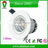 Cold Forging Aluminum White Circle 5 Inch 20w Recessed Cob Led Light Outcut 55mm thumbnail-1