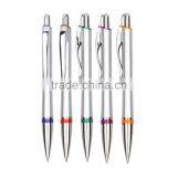 Office& Promotional& School Sliver Color Ball Point Pen With Logo thumbnail-1