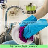 Super-thick Flexible Durable Non-slip Silicone Housework Gloves With Fingers thumbnail-2