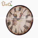 M1206 12" Classical Round Handing Metal Wall Clock