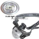 Super Bright 8 LEDs Headlamp 3 Mode Energy Saving Outdoor Sports Camping Fishing Head Lamp Flashlights thumbnail-5