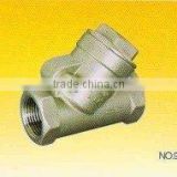 class 200 "Y" type stainless steel swing check valve