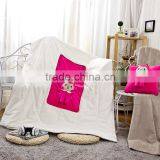 2015 new style cushion & quilt 100% cotton quilt cute style pink Ahri