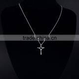 Newest Popular Sliver Pendant Necklace Cross Silver Necklaces Alloy Necklace Jewelry thumbnail-6