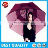 Full Fiberglass Canopy 60" Auto Open Golf Umbrella With EVA Handle thumbnail-1