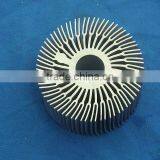 High quality extruded steel round copper heatsink