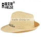 Cheap Fedora Hand Paper Straw Hat With Logo thumbnail-2