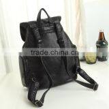 Korean Style 2016 Fashion Custom Wholesale Lady Bag PU Leather Bag for Casual Pop School Backpack thumbnail-2