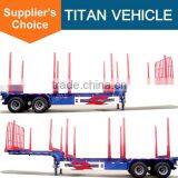 TITAN gooseneck forest log loader timber truck trailer for sale