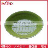 Ceramic-like Leaf Shape Restaurant Plastic Soup Bowls thumbnail-1
