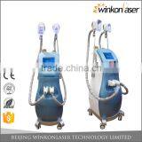 CE / FDA approved 4 treatment handles OEM/ODM Cryo + RF + Cavitation cryolipolysis for weight loss